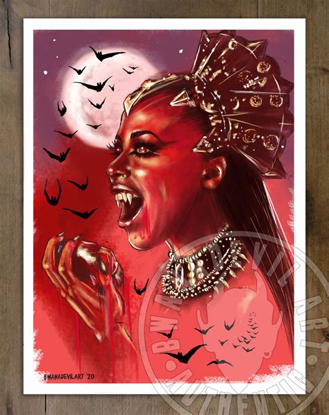 Queen of the Damned Akasha (Aaliyah) Art Print | BwanaDevilArt