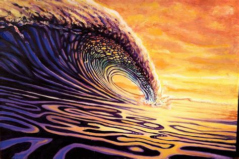 SURF ARTIST IAN CROSS https://www.facebook.com/ian.cross.7 Sunset Surf ...