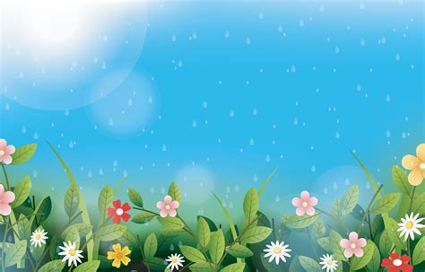 Spring Rain Vector Art, Icons, and Graphics for Free Download