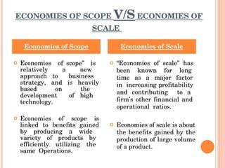 Economies Of Scope And Scale | PPT