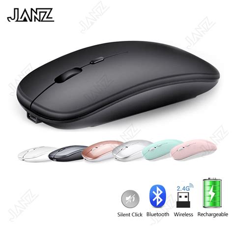 Wireless Mouse Bluetooth Mouse 2.4GHz Wireless Optical Rechargeable ...