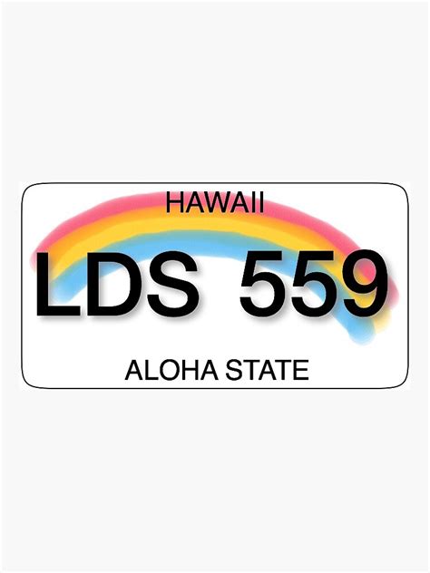 "hawaii license plate" Sticker by bellawoodrow | Redbubble