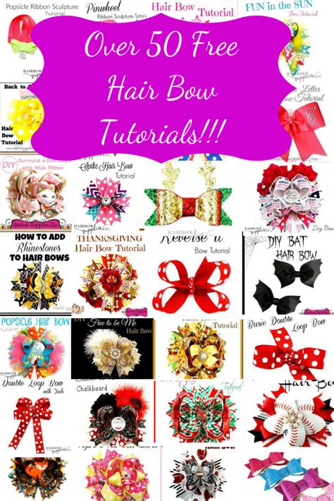 Hair bow tutorials – Artofit