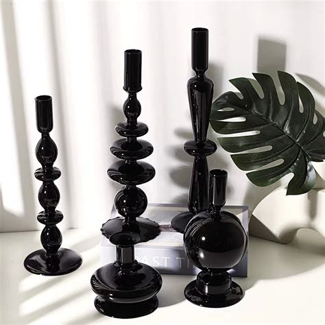 Black Candlestick Holders Wedding Dinner Decor – the Peachy Day