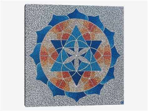 Seed Of Life Mandala Canvas Print by Nadya Al-Haroun | iCanvas