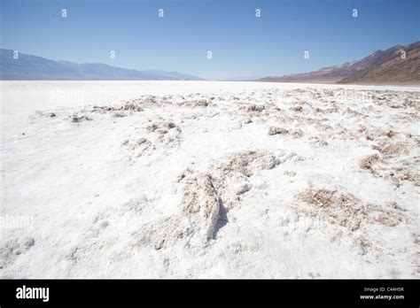 Badwater Basin, Death Valley, California, USA. The endorheic basin is the lowest point in North ...