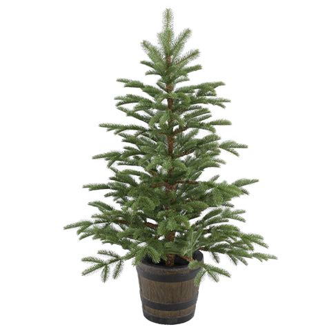 4' Potted Norwegian Spruce Entrance Artificial Christmas Tree – Unlit ...