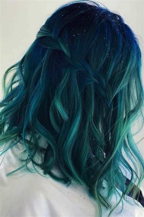 Explore the teal hair color palette saturated deep and pastel hues ...