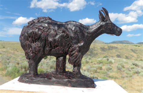 Mountain Goat Sculpture Sketch - A Yellowstone Life