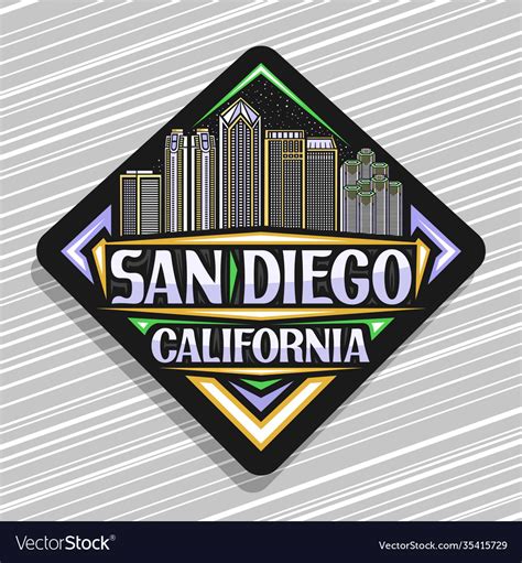 Logo for san diego Royalty Free Vector Image - VectorStock