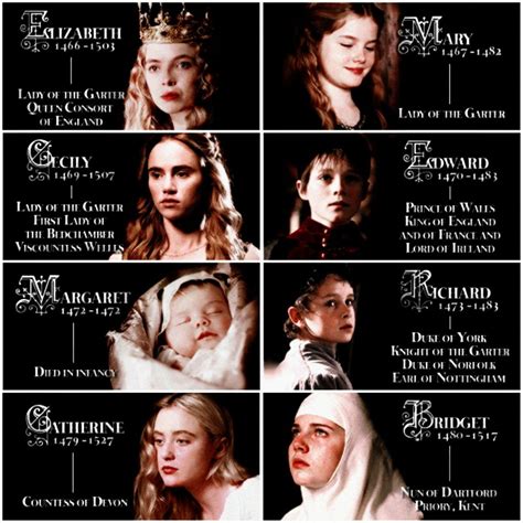 Children of Edward IV and Elizabeth Woodville | The white queen starz ...