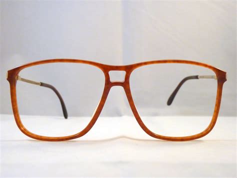 Brown aviator eyeglasses 1980s Original vintage for Men Rodenstock