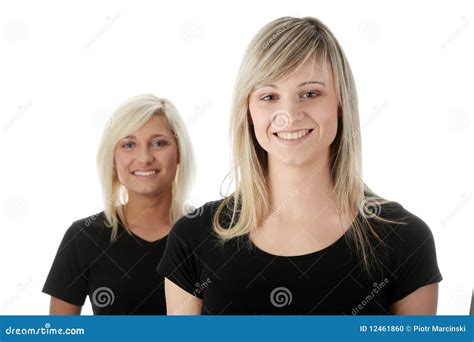 Happy Young Women Friends Laughing. Stock Photo - Image of glad, looking: 12461860