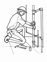 Plumber Coloring Pages  Best For Kids sketch template