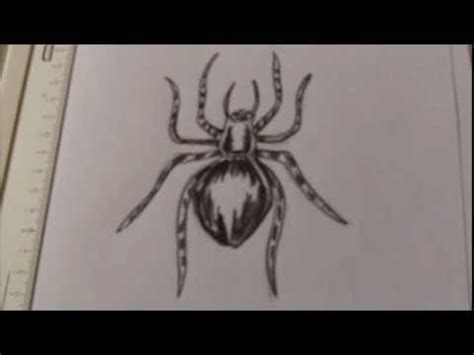 How To Draw A Creepy Spider Tattoo Idea - YouTube