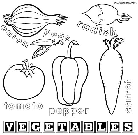 Vegetabless Coloring Pages - Coloring Home