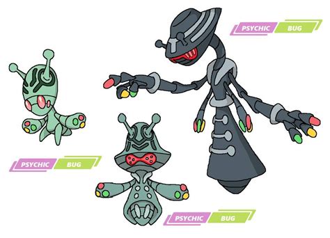 Regional Elgyem line and Emeyebee by JWNutz | Pokemon breeds, Pokemon ...