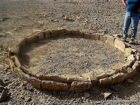 THROUGH THE LAND OF ISRAEL III: Remains of ancient threshing floor (1P ...