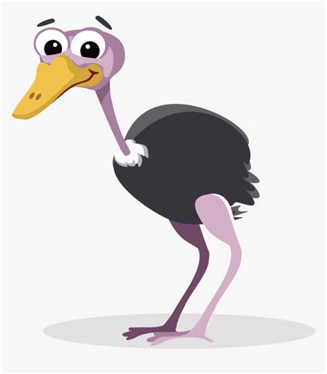 Ostrich Cartoon Png, Transparent Png - kindpng