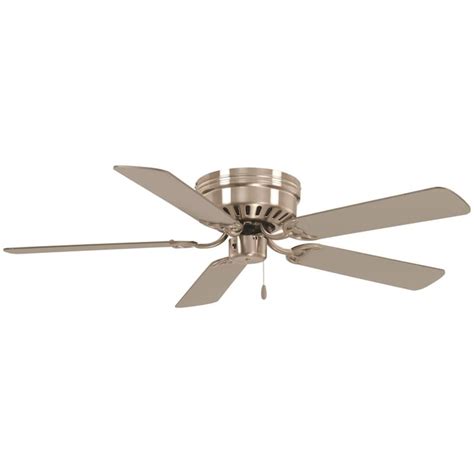 Minka Aire Mesa 52-in Brushed Nickel with Silver Blades Indoor Flush ...