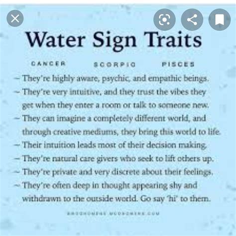 Traits of Water Signs in Zodiac