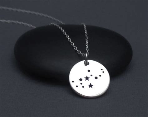 Virgo Constellation Necklace Sterling Silver Virgo Constellation Charm ...