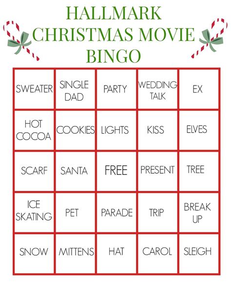 Hallmark Christmas Movie Bingo For True Fanatics | Hallmark | Printable ...