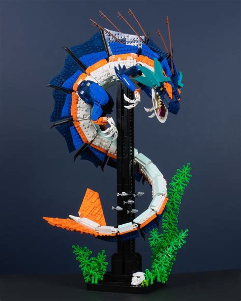 Aquasaurus | Lego dragon, Cool lego creations, Amazing lego creations