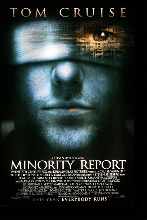 2002 Minority Report | Capas de filmes, Cartaz de filme, Cartazes de cinema