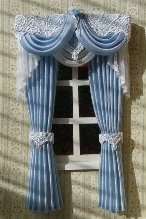 Miniature 1:12 Dollhouse curtains to order by TanyaShevtsova | Doll ...