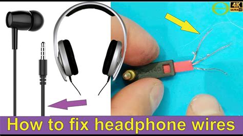 How to fix broken headphone wires - in-ear ear phone wires broken ...