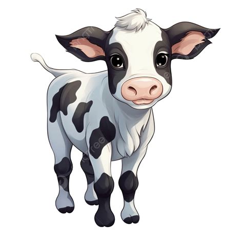Cute Cow Cartoon Clipart, Cow, Cute Cow, Baby Cow PNG Transparent Image ...