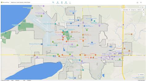 Watertown South Dakota Map and Watertown South Dakota Satellite Image