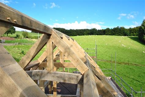 #Oakframe raising #Wales by Castle Ring Oak Frame on Welsh Borders. | Timber frame homes, Timber ...