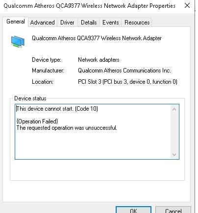 Qualcomm atheros qca9377 wireless network adapter driver - fadmedic