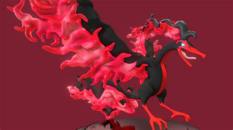 Moltres de Galar - 3D model by ArmaCH (@Elarmando) [a5f5486] - Sketchfab