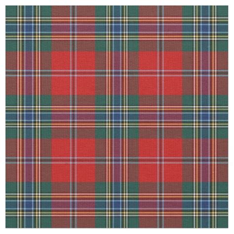 Clan MacLean of Duart Tartan Fabric | Zazzle