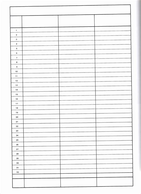 Blank Free Printable Data Collection Sheets