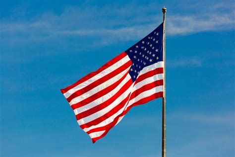 American Flag On The Pole Free Stock Photo - Public Domain Pictures