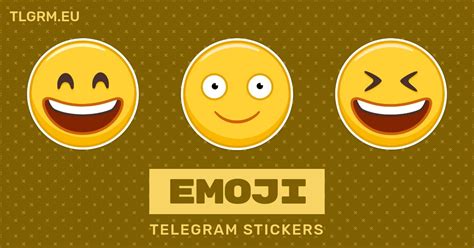 “Emoji” stickers set for Telegram