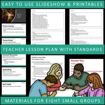 King Lear Themes Textual Analysis Activity by English Bulldog | TpT