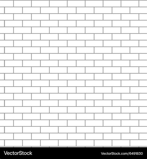 Seamless brick wall white Royalty Free Vector Image