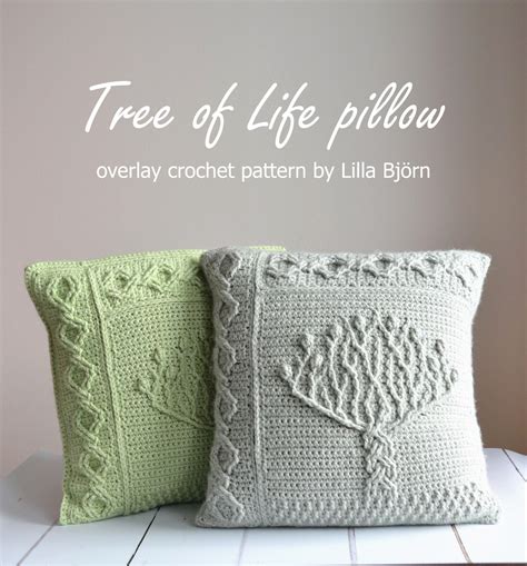 Tree of Life pillow – new overlay crochet pattern | LillaBjörn's Crochet World