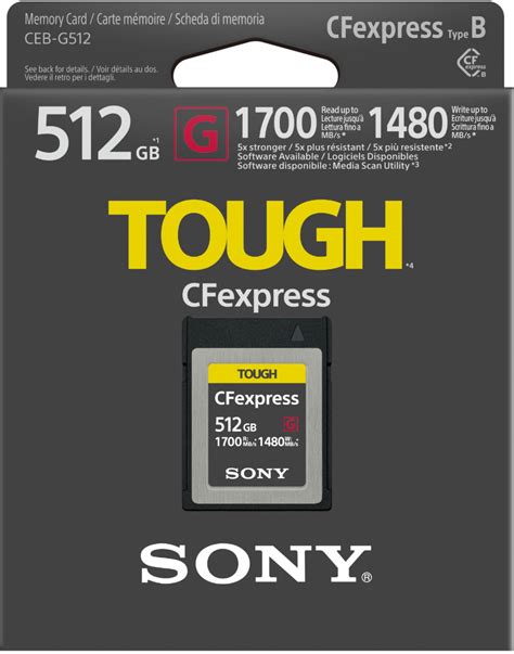 Sony TOUGH G Series 512GB CFexpress Memory Card CEBG512/J - Best Buy