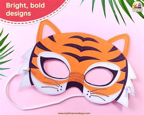 Jungle animal printable masks – Artofit