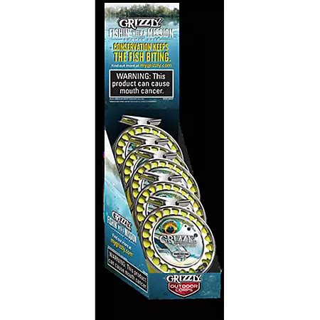 Grizzly Long Cut Wintergreen Reel Can (5 ct.) - Sam's Club