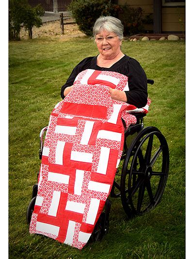 A Thoughtfully Designed Quilt for Wheelchairs - Quilting Digest