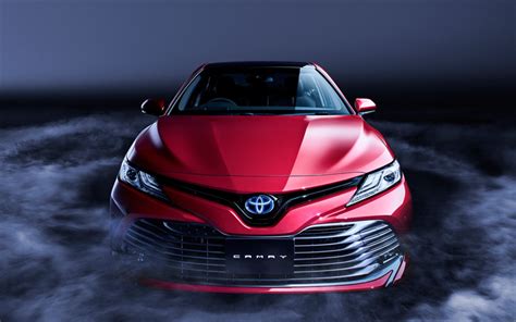 Download wallpapers Toyota Camry, 2018, Hybrid, Front view, sedan ...