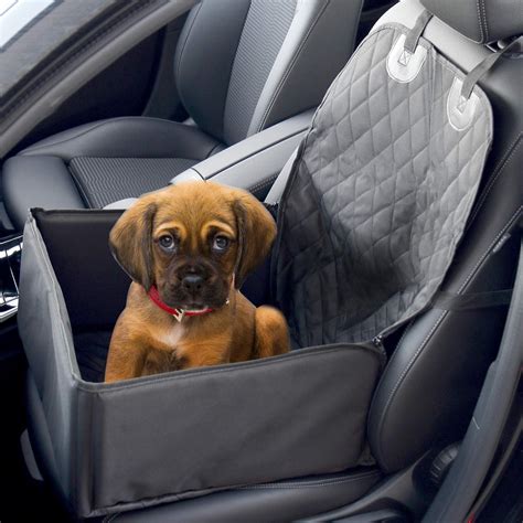 2 In 1 Dog Booster Car Seat Cover | Waterproof Pet Travelling Vehicle ...