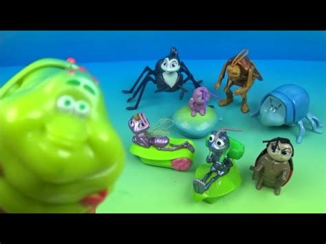 1998 DISNEY PIXAR A BUG'S LIFE SET OF 8 McDONALD'S HAPPY MEAL KIDS TOYS ...